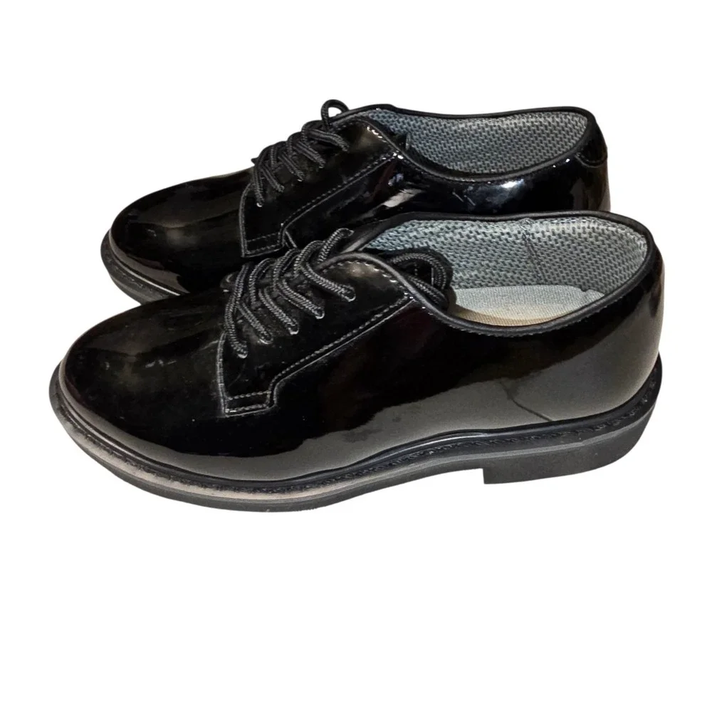Rothco 5055 Uniform Military Hi-Gloss Oxford Dress Shoe Black Mens SIZE 6.5